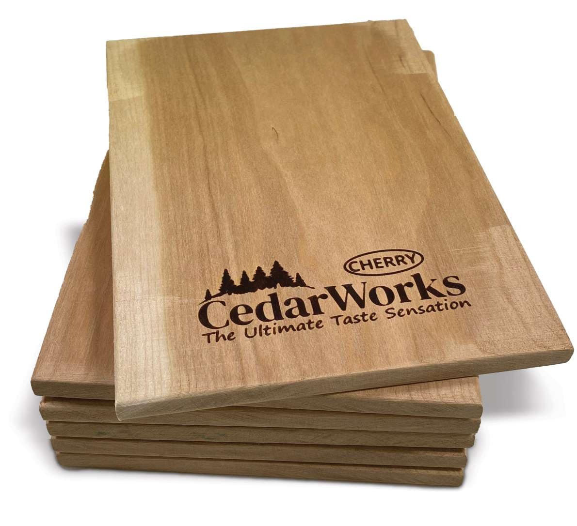 Silicone board with Cedar Works logo and cherry trees, perfect for serving and presentation. Crafted from high-quality wood with custom logo engraving. Enhances any dining or catering experience.