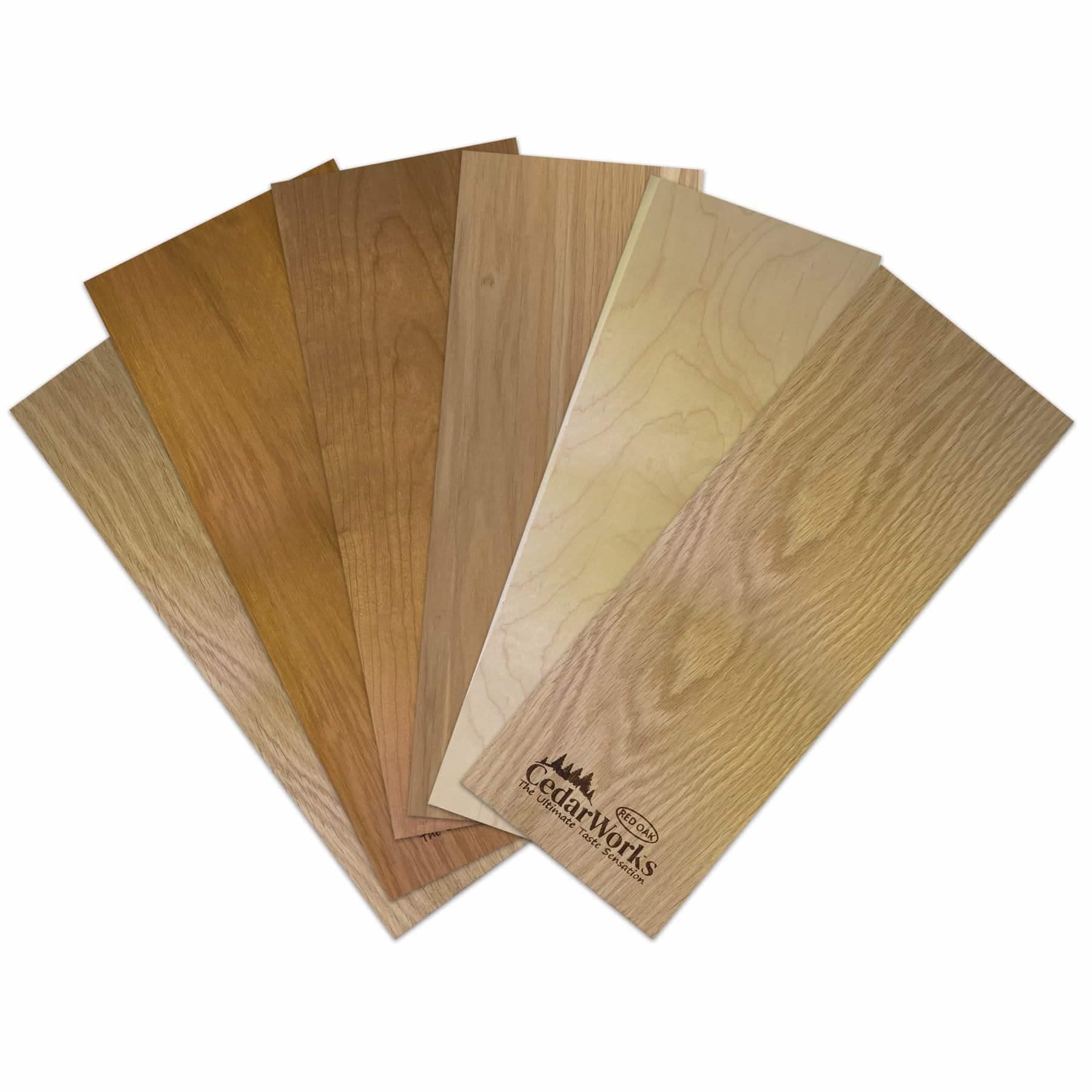 Natural cedar wood samples showcasing warm tones and fine grain patterns for premium timber projects.